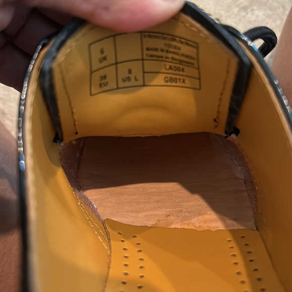 Dr Martens Black Patent Leather Oxfords 10084 - Picture 3 of 8